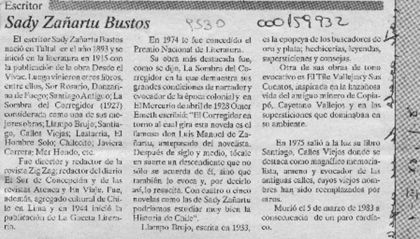 Sady Zañartu Bustos  [artículo].