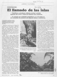 El llamado de las islas  [artículo] Jaime Quezada.