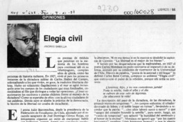 Elegía civil  [artículo] Andrés Sabella.