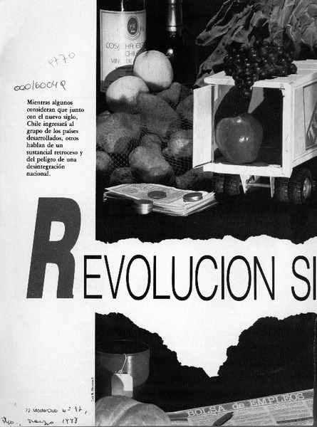Revolución silenciosa -- cuestionada y reversible?  [artículo] Raúl Gutiérrez.