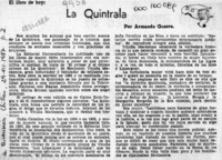 La Quintrala  [artículo] Armando Guerra.