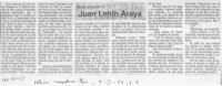 Juan Lenin Araya  [artículo] Mario Ferrero.