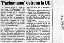 'Pachamama' estrena la UC  [artículo].
