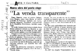 "La Venda transparente"  [artículo].