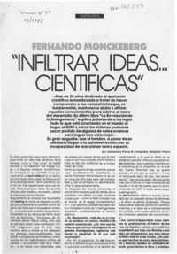 "Infiltrar ideas -- científicas  [artículo] Stellamaris Porzio B.