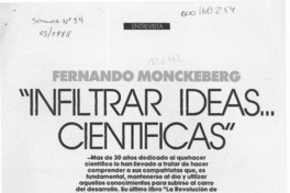 "Infiltrar ideas -- científicas  [artículo] Stellamaris Porzio B.