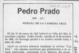 Pedro Prado  [artículo] Hernán de la Carrera Cruz.