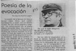 Poesía de la evocación  [artículo] Marino Muñoz Lagos.
