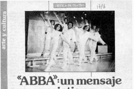 "Abba", un mensaje cristiano  [artículo] Sergio Palacios.