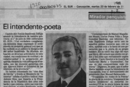 El intendente-poeta  [artículo] Sergio Ramón Fuentealba.