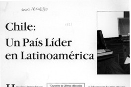 Chile, un país líder en Latinoamérica  [artículo] Paula San Román.