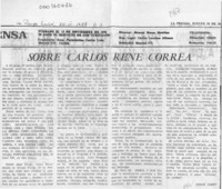 Sobre Carlos René Correa  [artículo] Jorge Jobet.