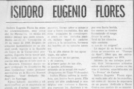 Isidoro Eugenio Flores  [artículo] Matías Rafide.