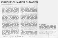 Enrique Olivares Olivares  [artículo] Benigno Avalos Ansieta.