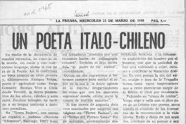 Un poeta ítalo-chileno  [artículo] Hermelo Arabena Williams.