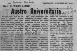 Austro Universitaria  [artículo] El Director.