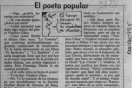 El poeta popular  [artículo] Juan Gana.
