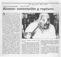 Rivano, convención y ruptura  [artículo] J. A. P.