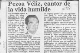 Pezoa Véliz, cantor de la vida humilde  [artículo] Lautaro Robles A.