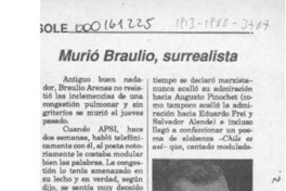 Murió Braulio, surrealista  [artículo].