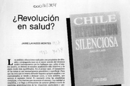 Revolución en salud?  [artículo] Jaime Lavados Montes.