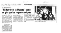 "El Herrero y la Muerte" sigue en gira por las regiones del país  [artículo].
