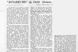 "Jotabeche" de Oriel Alvarez  [artículo] Gonzalo Drago.