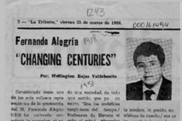 "Changing Centuries"  [artículo] Wellington Rojas Valdebenito.