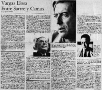 Vargas Llosa entre Sartre y Camus