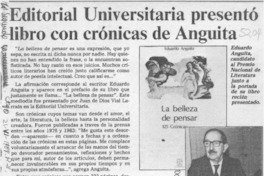 Editorial Universitaria presentó libro con crónicas de Anguita  [artículo].
