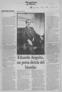 Eduardo Anguita, un poeta detrás del biombo