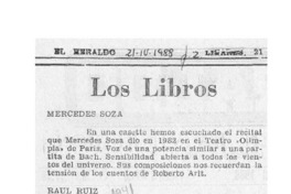 Los libros  [artículo] Ramón Riquelme.