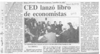 CED lanzó libro de economistas  [artículo].