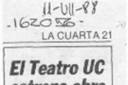 El Teatro UC estrena obra de Jorge Díaz  [artículo].