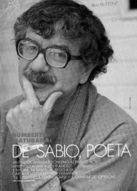 Humberto Maturana, de sabio, poeta y loco --  [artículo] Cecilia Eyzaguirre.