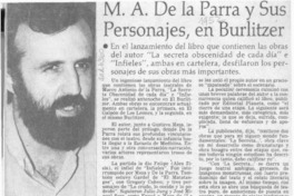 M. A. de la Parra y sus personajes, en Burlitzer  [artículo].