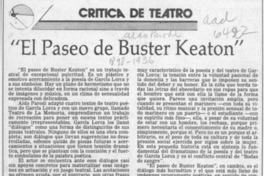 "El paseo de Buster Keaton"