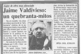 Jaime Valdivieso, un quebranta-mitos  [artículo].
