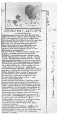 España en el corazón  [artículo] G. Ravest.
