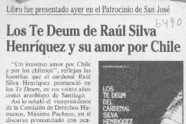 Los Te Deum de Raúl Silva Henríquez y su amor por Chile  [artículo].