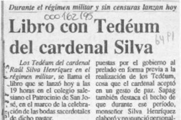 Libro con Tedéum del cardenal Silva  [artículo].