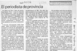 El periodista de provincia  [artículo] Sergio Ramón Fuentealba.