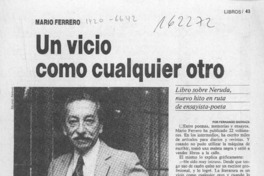 Un vicio como cualquier otro  [artículo] Fernando Barraza.