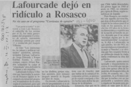 Lafourcade dejó en ridículo a Rosasco  [artículo].