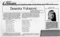 Desenka Vukasovic  [artículo] Teresinka Pereira.