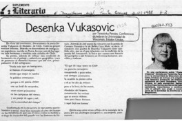 Desenka Vukasovic  [artículo] Teresinka Pereira.
