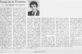Poesía de la Frontera  [artículo] Wellington Rojas Valdebenito.