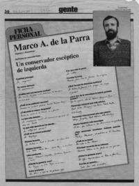 Marco A. de la Parra  [artículo].