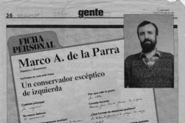 Marco A. de la Parra  [artículo].