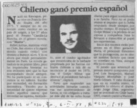 Chileno ganó premio español  [artículo].